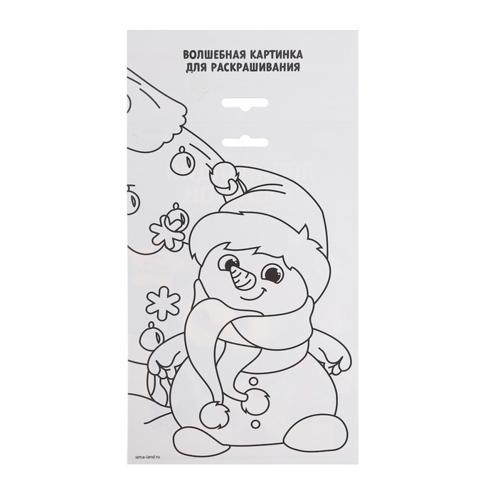 Аппликация фольгой на новый год «Снеговик», новогодний набор для творчества Аппликация фольгой на новый год «Снеговик», новогодний набор для творчества