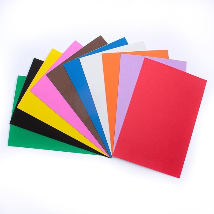 Набор Набор "Пенка самоклеящаяся" А4, 10 листов, 10 цветов, толщина 2 мм