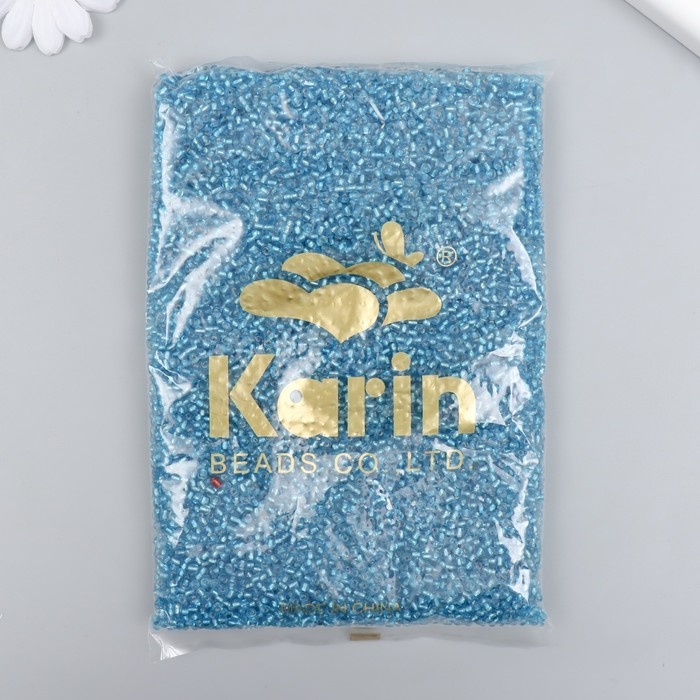 Бисер стекло 8/0  Бисер стекло 8/0 "Голубое небо" 450 гр