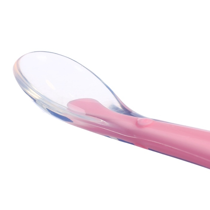 Ложка детская, для первого прикорма, в контейнере, розовая Ложка детская, для первого прикорма, в контейнере, розовая