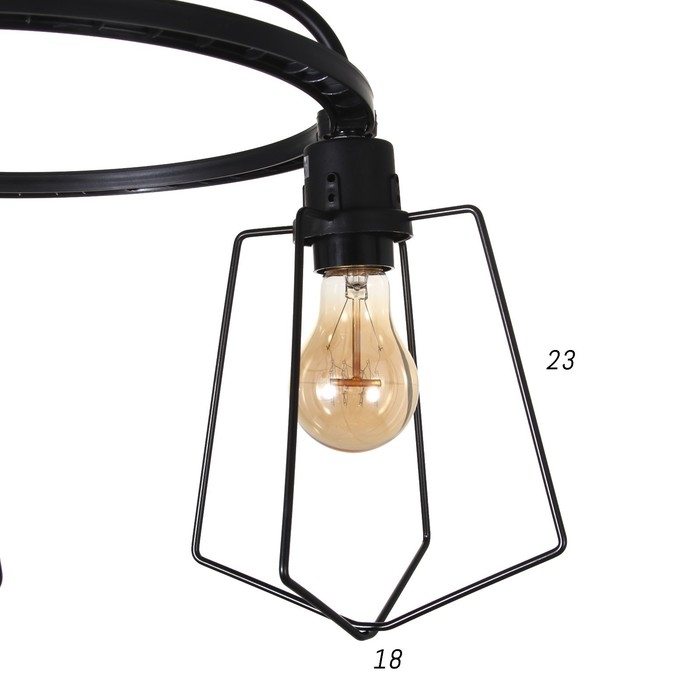 Люстра Люстра "Компакт" 3x40Вт E27 черный 45х45х42 см.