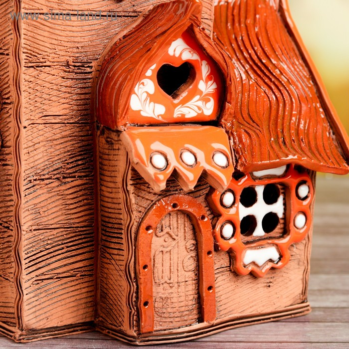 Аромалампа Домик «Варвара», 22 см, ручная работа, микс Аромалампа Домик «Варвара», 22 см, ручная работа, микс