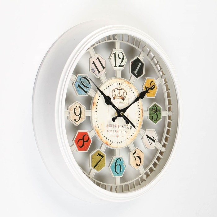 Часы настенные, серия: Интерьер, дискретный ход, d-37 см, АА Часы настенные, серия: Интерьер, дискретный ход, d-37 см, АА