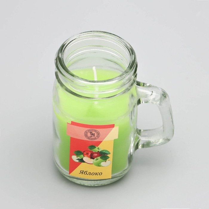 Свеча ароматическая в банке  Свеча ароматическая в банке "Яблоко", 7,2 х 8,5 см, 190 г