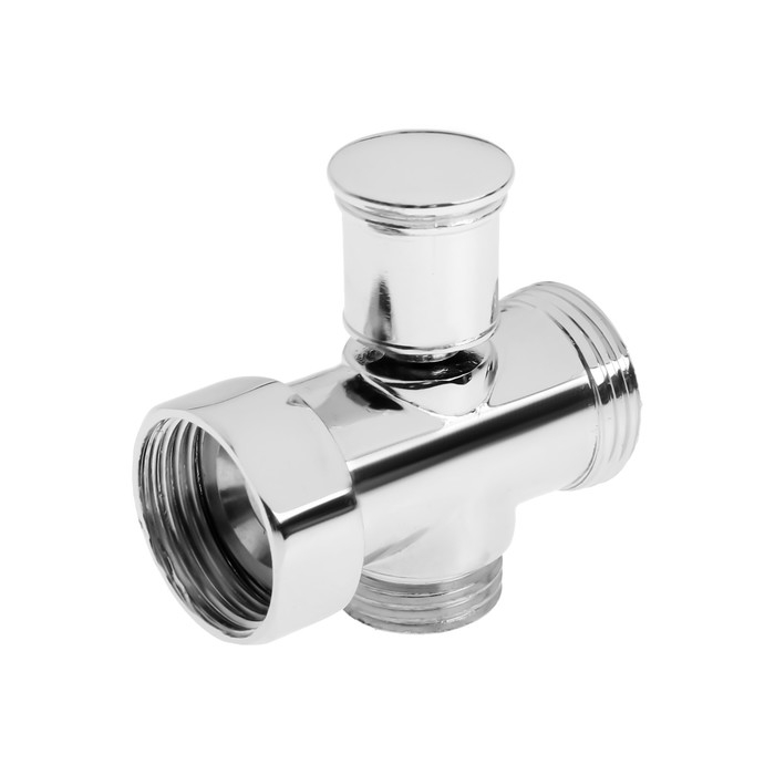 Дивертор ZEIN Z746, для смесителя, корпус цинк, переключатель латунь, пружинный, цвет хром Дивертор ZEIN Z746, для смесителя, корпус цинк, переключатель латунь, пружинный, цвет хром