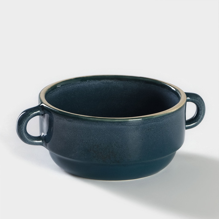 Бульонница фарфоровая Blu reattivo, 300 мл, d=11,5 см, цвет синий