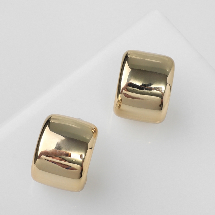 Серьги пластик «Круг» муза, цвет золото Серьги пластик «Круг» муза, цвет золото