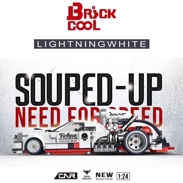 Конструктор Гонка &laquo;Белая молния&raquo;, 436 деталей