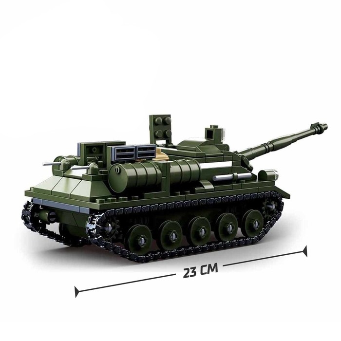 Конструктор Армия ВОВ «Танк ПТ-САУ 100», 338 деталей Конструктор Армия ВОВ «Танк ПТ-САУ 100», 338 деталей