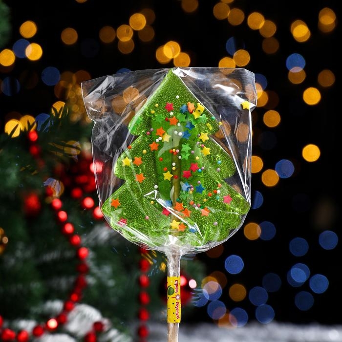 Карамель на палочке Карамель на палочке "Ёлочка Биг", зёленая, 55 г