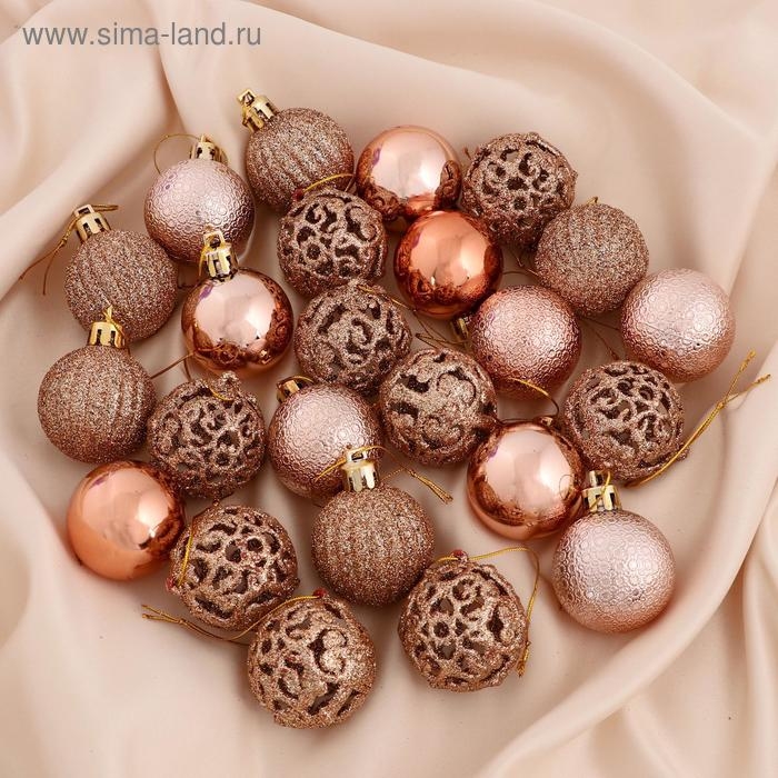 Набор шаров пластик d-4 см, 35 шт Набор шаров пластик d-4 см, 35 шт "Феерия"