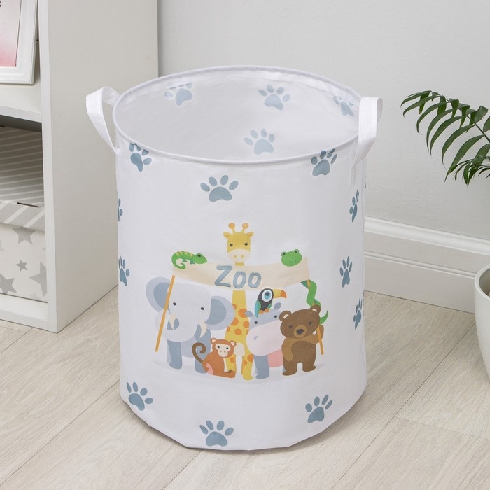 Корзина бельевая текстильная «Зоопарк», 35×45 см Корзина бельевая текстильная «Зоопарк», 35×45 см
