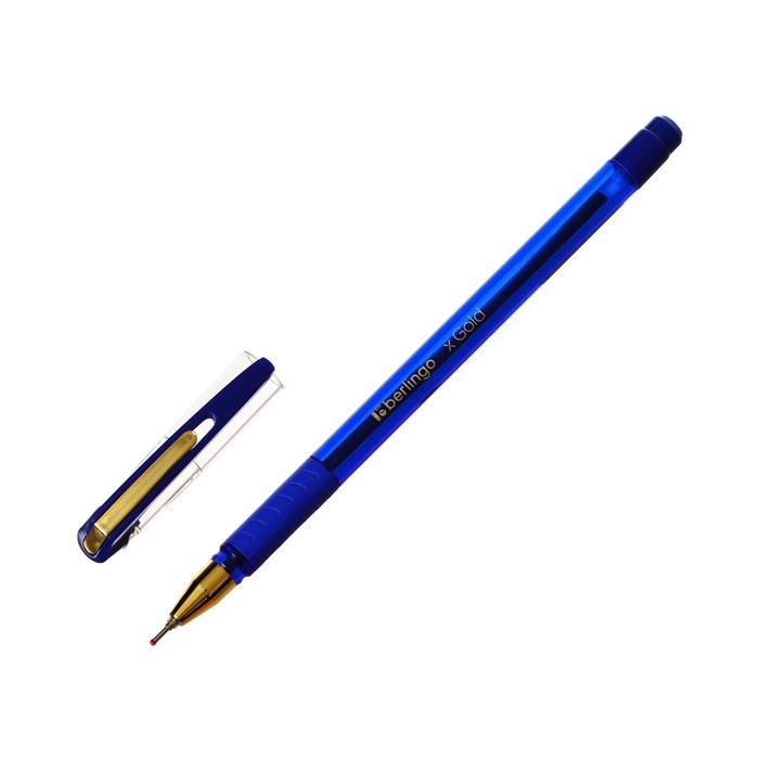 Ручка шариковая xGold, узел 0.7 мм, чернила синие, игольчатый стержень, грип Ручка шариковая xGold, узел 0.7 мм, чернила синие, игольчатый стержень, грип
