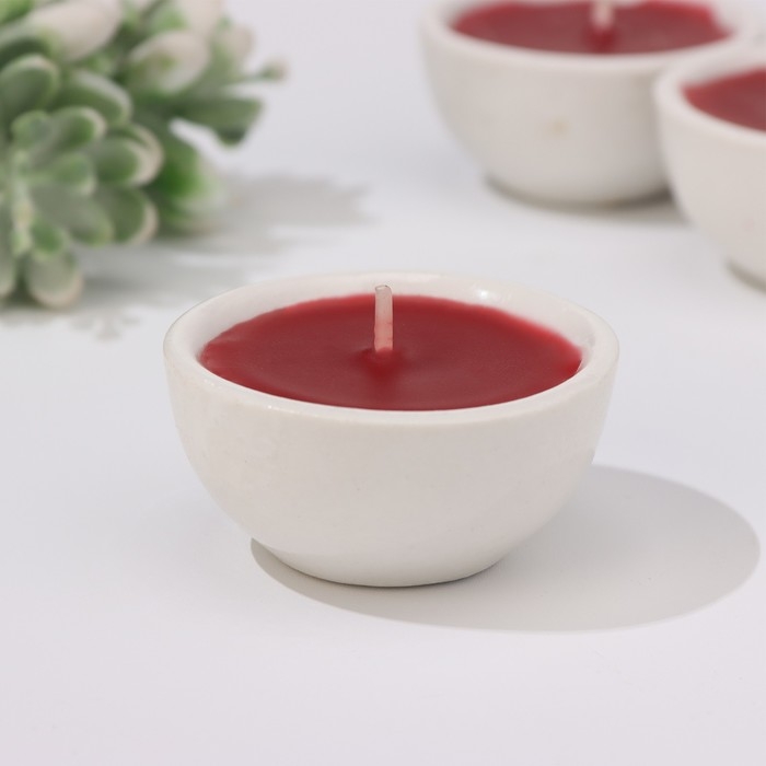 Набор свечей ароматических Набор свечей ароматических "Вишня", 24 шт, 5х2,8 см