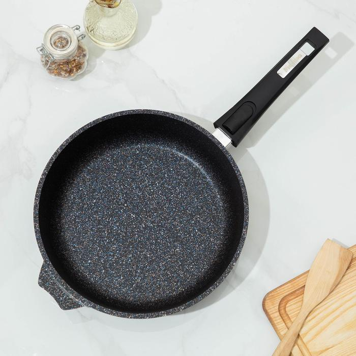 Сковорода «Гранит Star», d=26 см, съёмная ручка, антипригарное покрытие, цвет тёмно-синий Сковорода «Гранит Star», d=26 см, съёмная ручка, антипригарное покрытие, цвет тёмно-синий