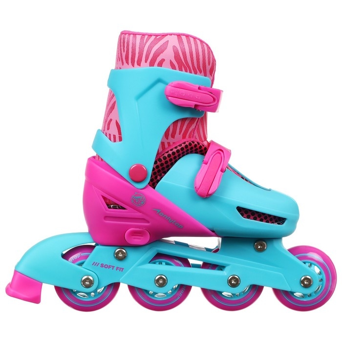 Роликовые коньки раздвижные ONLYTOP, р. 30-33, колёса PVC 64 мм Роликовые коньки раздвижные ONLYTOP, р. 30-33, колёса PVC 64 мм