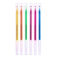 Набор ручек гелевых 6 цветов ErichKrause "Paradise Stick Neon" игольчатый узел 0.6 мм, неон микс