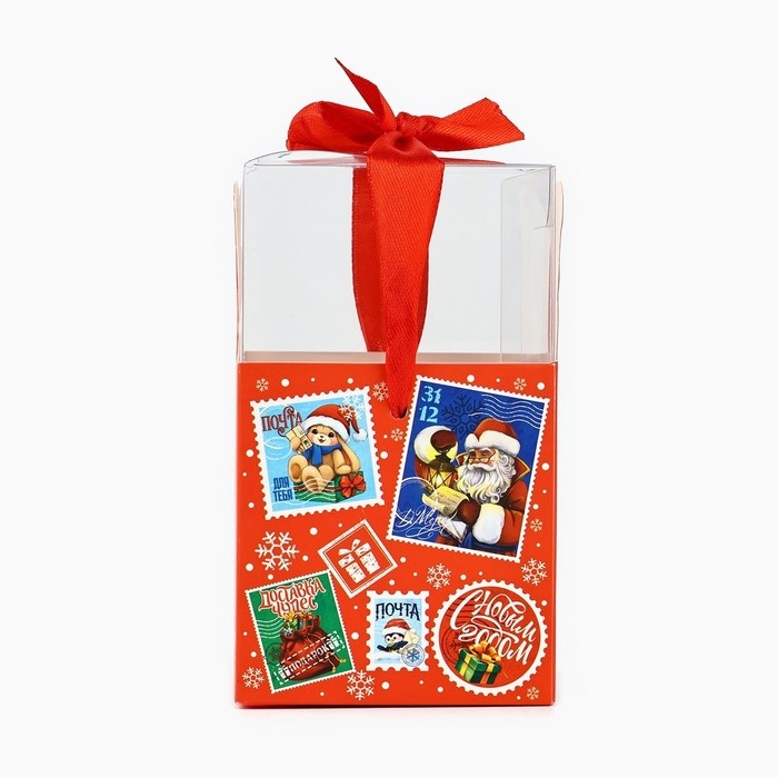 Коробка подарочная новогодняя складная «Новогодняя почта», 7 х 12 х 7 см, Новый год Коробка подарочная новогодняя складная «Новогодняя почта», 7 х 12 х 7 см, Новый год