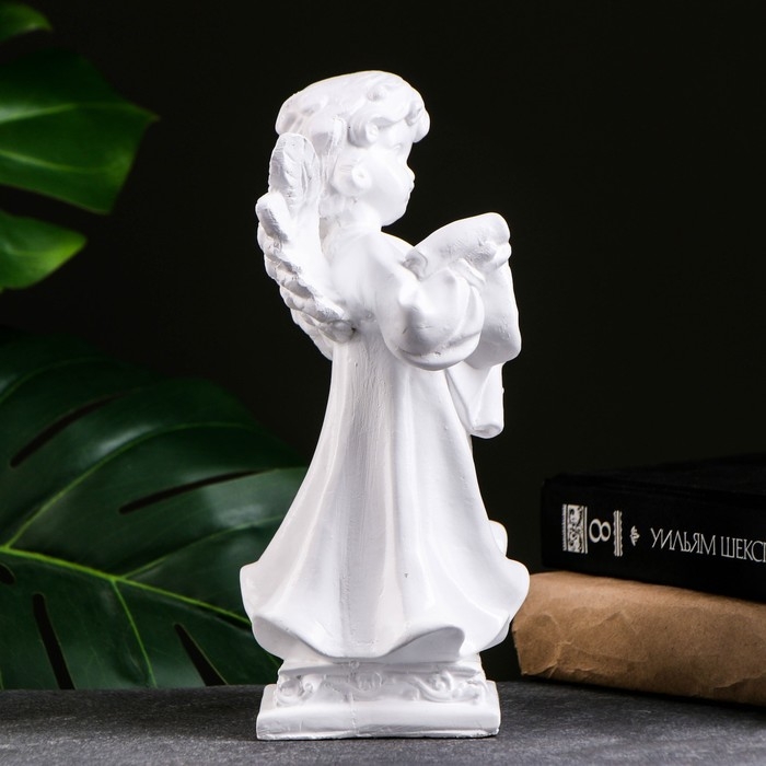 Фигура  Фигура "Ангел девочка с берестой" 23х14см