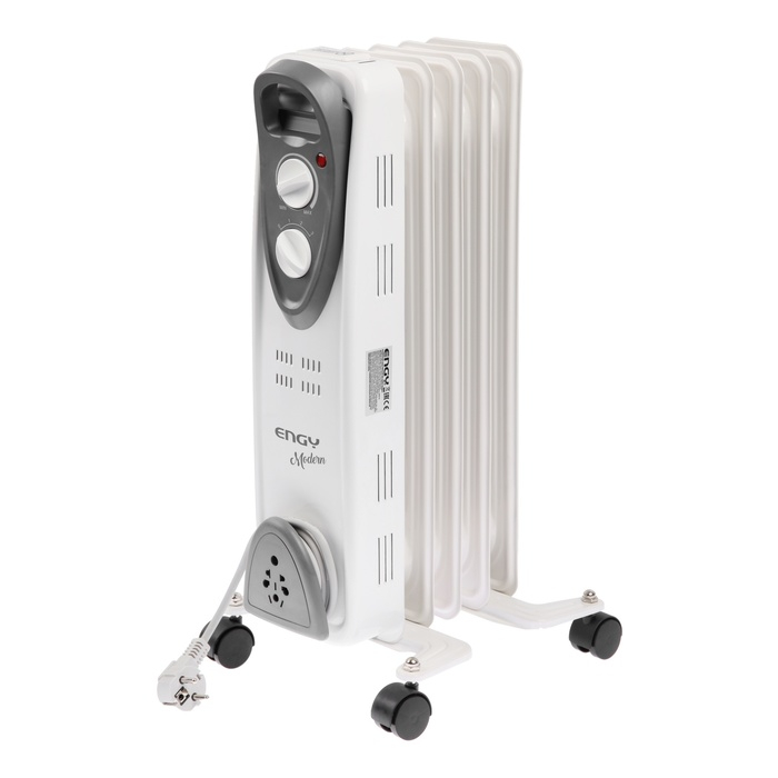 Обогреватель ENGY EN-2205 Modern, масляный, 1000 Вт, 5 секций, белый
