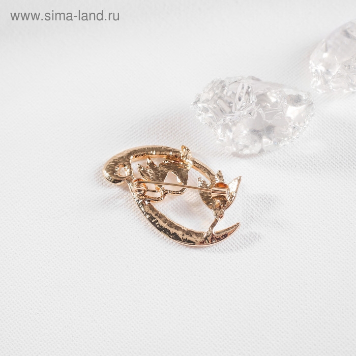 Брошь «Подснежники» трио, цвет бело-зелёный в золоте Брошь «Подснежники» трио, цвет бело-зелёный в золоте