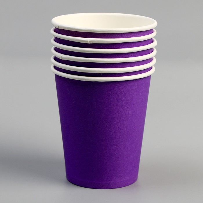 Набор посуды «С днём рождения»: салфетки 20 шт., стаканы 6 шт., тарелки 6 шт., фиолетовое Набор посуды «С днём рождения»: салфетки 20 шт., стаканы 6 шт., тарелки 6 шт., фиолетовое