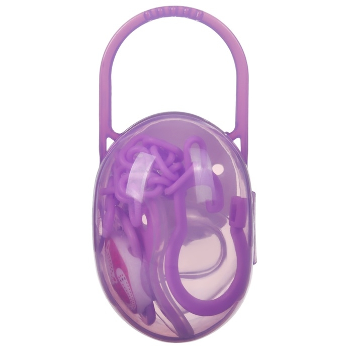 Соска - пустышка силиконовая ортодонтическая, от 0 мес., с колпачком, в контейнере + держатель, цвет МИКС Соска - пустышка силиконовая ортодонтическая, от 0 мес., с колпачком, в контейнере + держатель, цвет МИКС