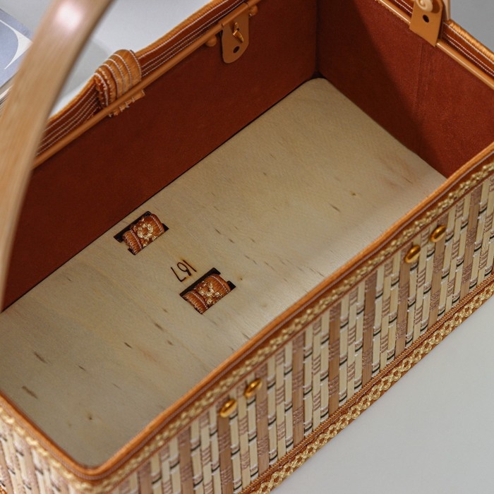 Корзина для хранения Доляна Nature, 24×13×11 см, бамбук Корзина для хранения Доляна Nature, 24×13×11 см, бамбук