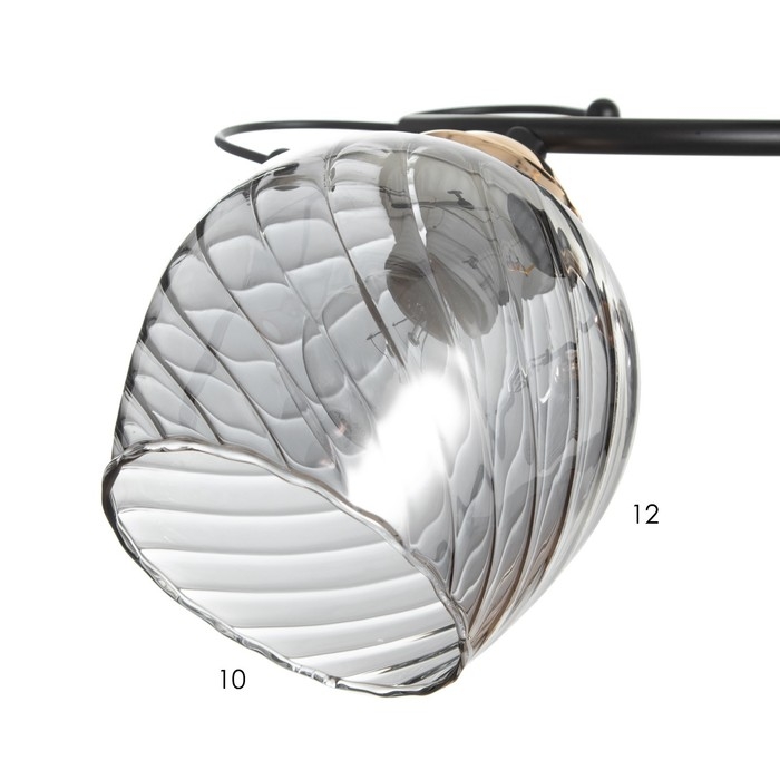 Люстра Люстра "Аста" 3хЕ27 40Вт чёрно-золотой 50х50х27 см BayerLux