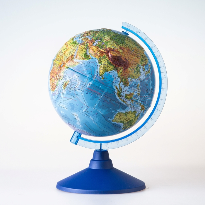 Глобус физический рельефный «Классик Евро», диаметр 250 мм Глобус физический рельефный «Классик Евро», диаметр 250 мм