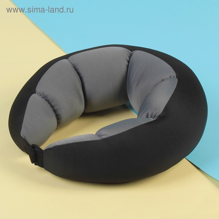 Подголовник-антистресс, на застёжке, цвет серый Подголовник-антистресс, на застёжке, цвет серый