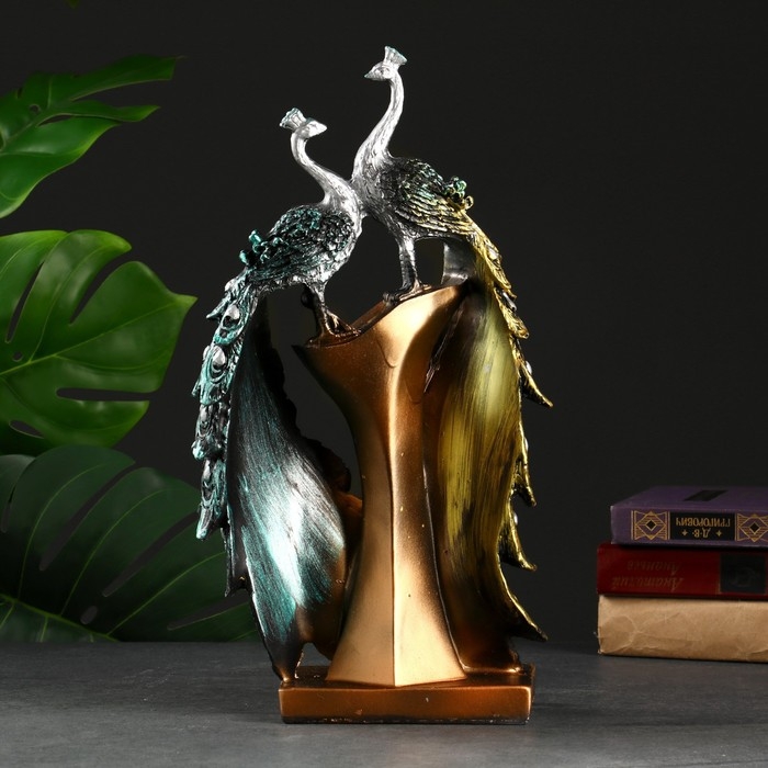 Фигура Фигура "Два павлина" 7х20х10см