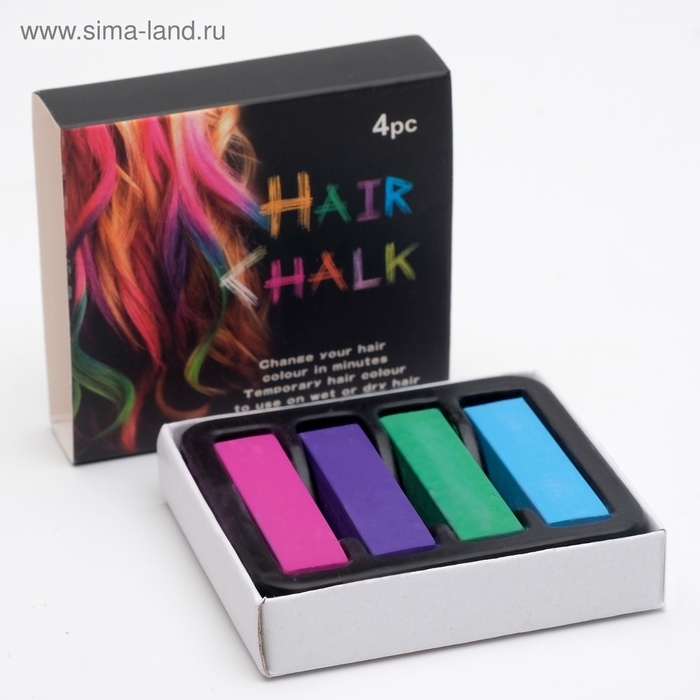 Мелки для волос, 4 шт. Мелки для волос, 4 шт.