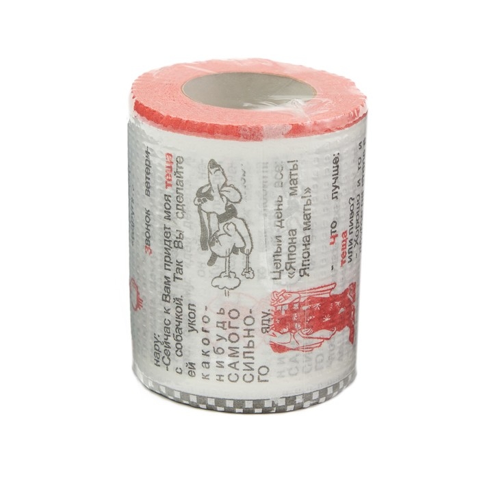 Сувенирная туалетная бумага Сувенирная туалетная бумага "Анекдоты", 5 часть, 9,5х10х9,5 см