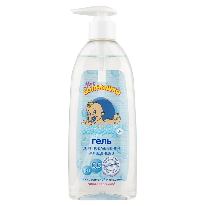 Гель для подмывания младенцев Моё СОЛНЫШКО гипоаллергенно, 400 мл Гель для подмывания младенцев Моё СОЛНЫШКО гипоаллергенно, 400 мл