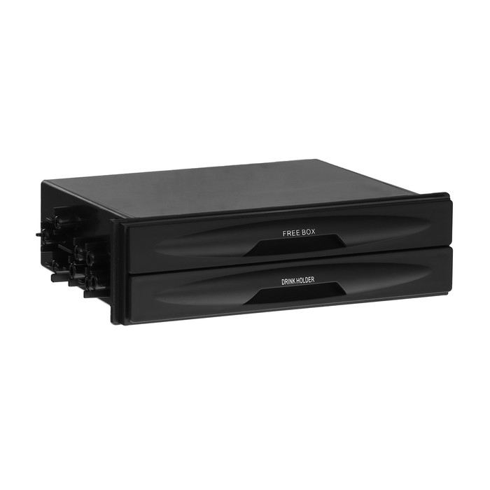 Универсальный подстаканник и органайзер пространства 1DIN, черный Универсальный подстаканник и органайзер пространства 1DIN, черный