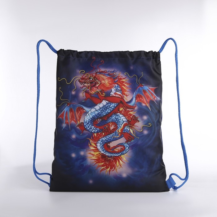 Мешок на шнурке, цвет синий/разноцветный Мешок на шнурке, цвет синий/разноцветный