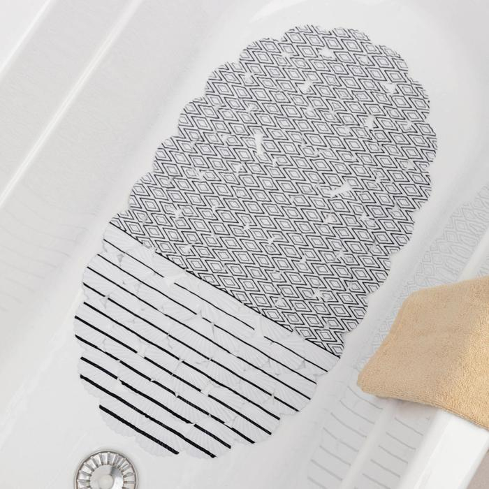 Коврик противоскользящий в ванну на присосках SAVANNA «Марокко», 37×68 см