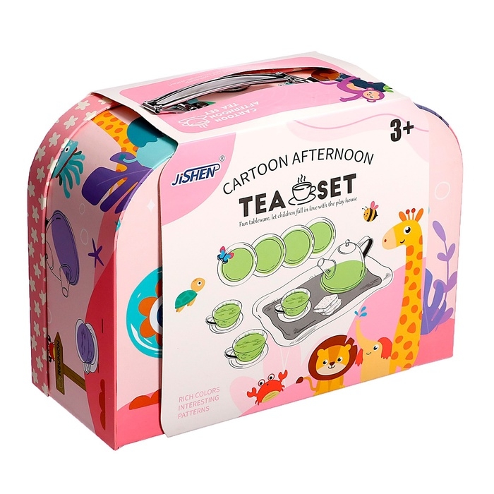 Набор металлической посуды «Единорожки», 14 предметов, в чемодане Набор металлической посуды «Единорожки», 14 предметов, в чемодане