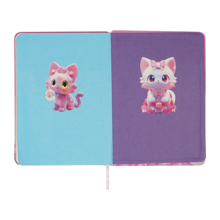 Записная книжка подарочная 96л,линия, цветной срез,обложка ПВХ 3D Кошка (17,7х12,4см) Записная книжка подарочная 96л,линия, цветной срез,обложка ПВХ 3D Кошка (17,7х12,4см)