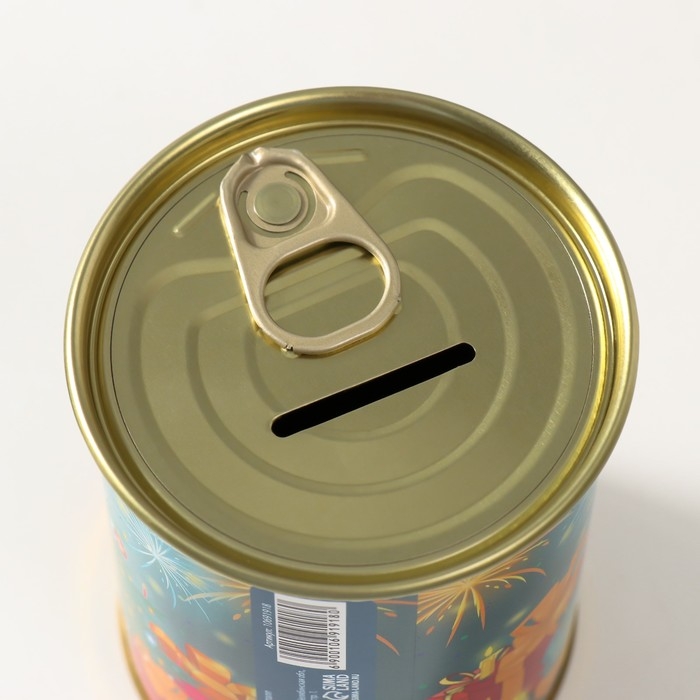 Копилка-банка металл  Копилка-банка металл "С новым годом"