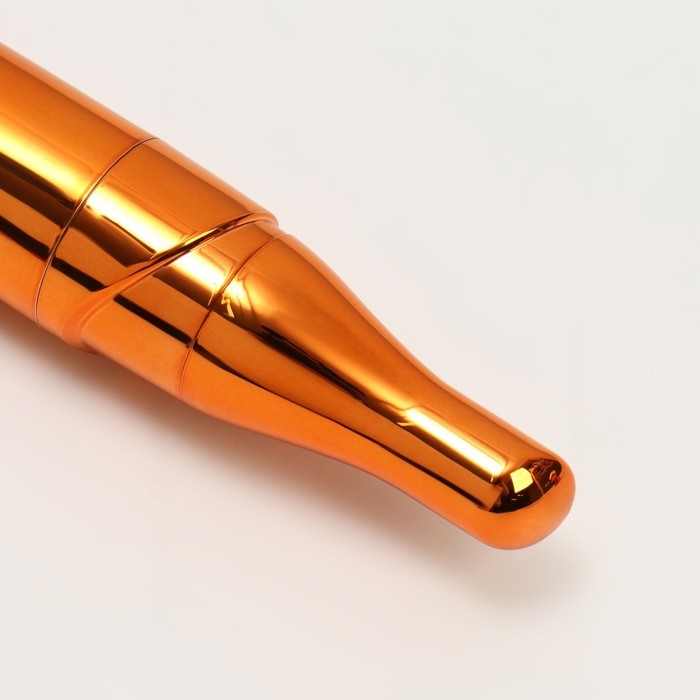 Массажёр для лица, 3,4 &times; 15 см, две насадки, цвет медный