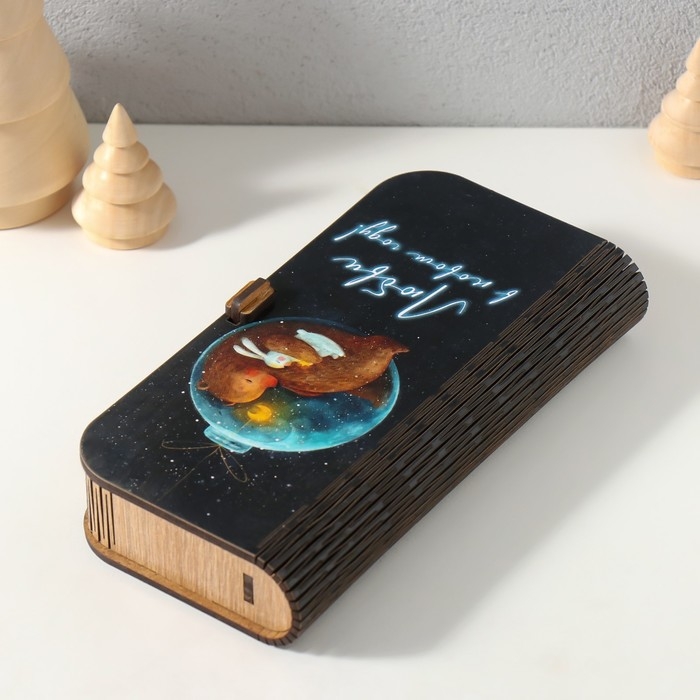 Новогодняя шкатулка  Новогодняя шкатулка "Любви" 17х8,5 см