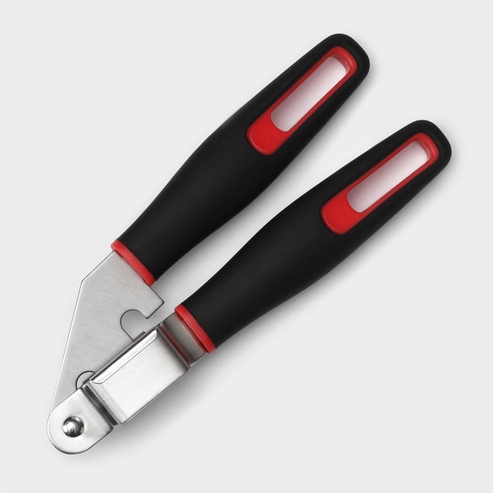 Пресс для чеснока Доляна Digma, 21 см, нержавеющая сталь, цвет чёрный, красный Пресс для чеснока Доляна Digma, 21 см, нержавеющая сталь, цвет чёрный, красный