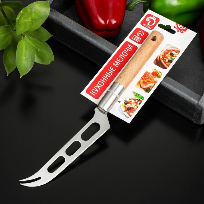 Нож для сыра Доляна «Валдай», 31,5 см, нержавеющая сталь, цвет серебристый Нож для сыра Доляна «Валдай», 31,5 см, нержавеющая сталь, цвет серебристый