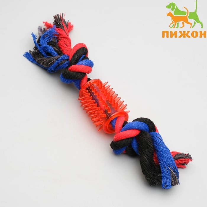 Игрушка тренировочная канатная Игрушка тренировочная канатная "Зубочистка", 65 г, микс цветов