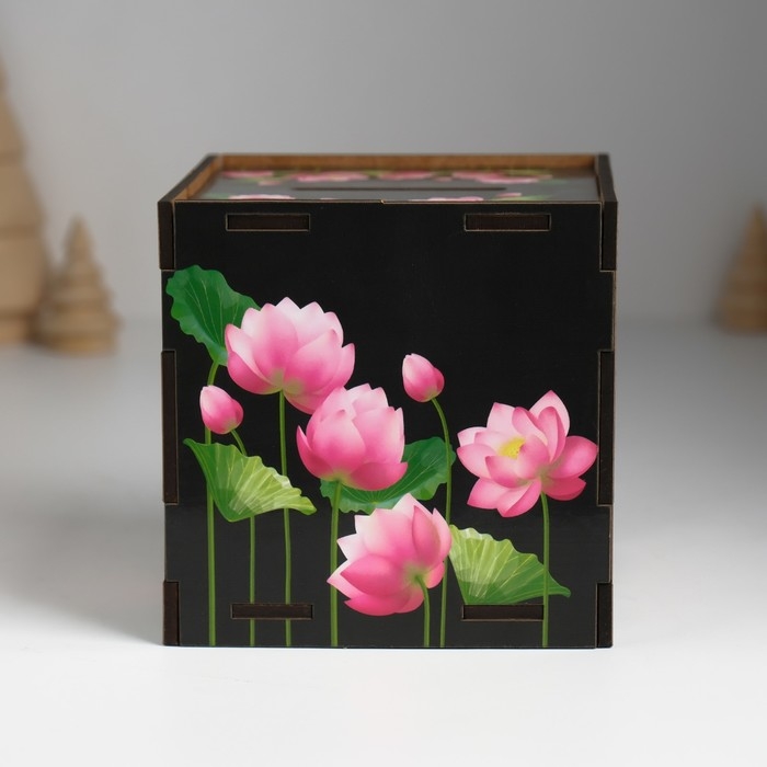 Копилка куб  Копилка куб "Змея. Мудрости и спокойствия" 10х10х10 см