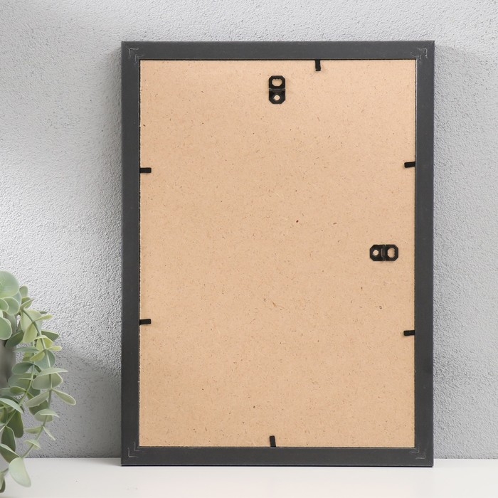 Фоторамка пластик Фоторамка пластик "МИРАМ" 21х29,7 см, (A4) 640257-A4, чёрный (пластиковый экран)