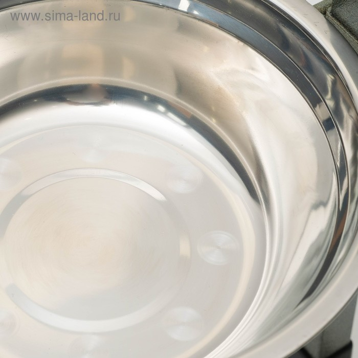 Подставка с мисками, 2 х 1 л, высота 40 см, разборная, зелёная Подставка с мисками, 2 х 1 л, высота 40 см, разборная, зелёная