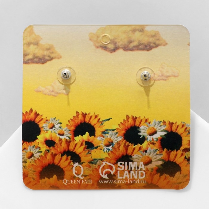 Серьги акрил «Пчёлы», цвет золотисто-чёрный в серебре Серьги акрил «Пчёлы», цвет золотисто-чёрный в серебре